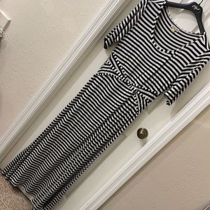 Ladies striped maxi dress